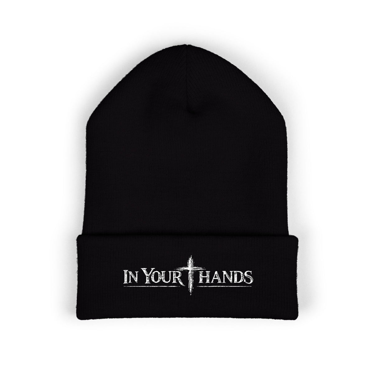 In Your Hands Embroidered Cuffed Beanie