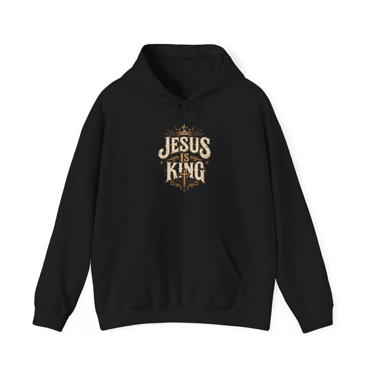 Jesus Is King Hoodie — Vintage Religious Christian Pullover