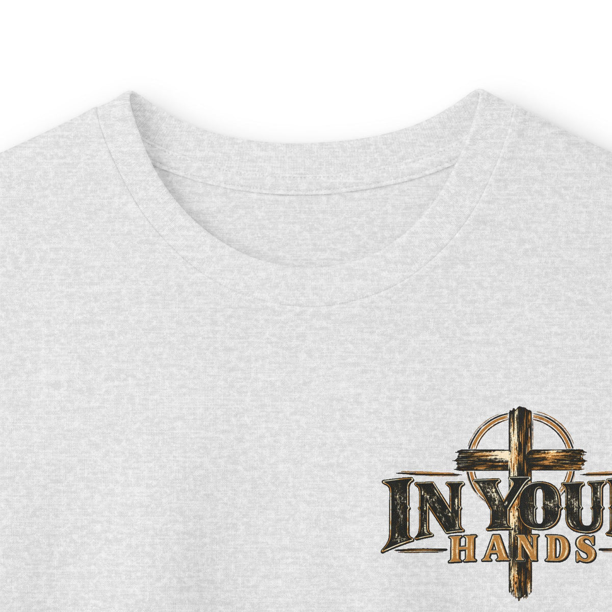 Be Still Long Sleeve Tee — Christian Faith Psalm 46:10 Desert Cross Design