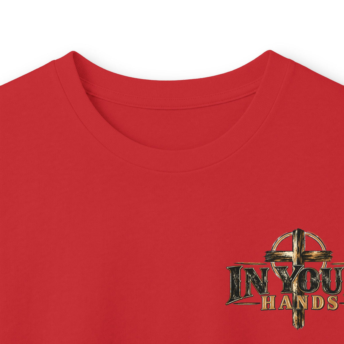 In Your Hands Long Sleeve Tee — Inspirational Christian Cross Shirt