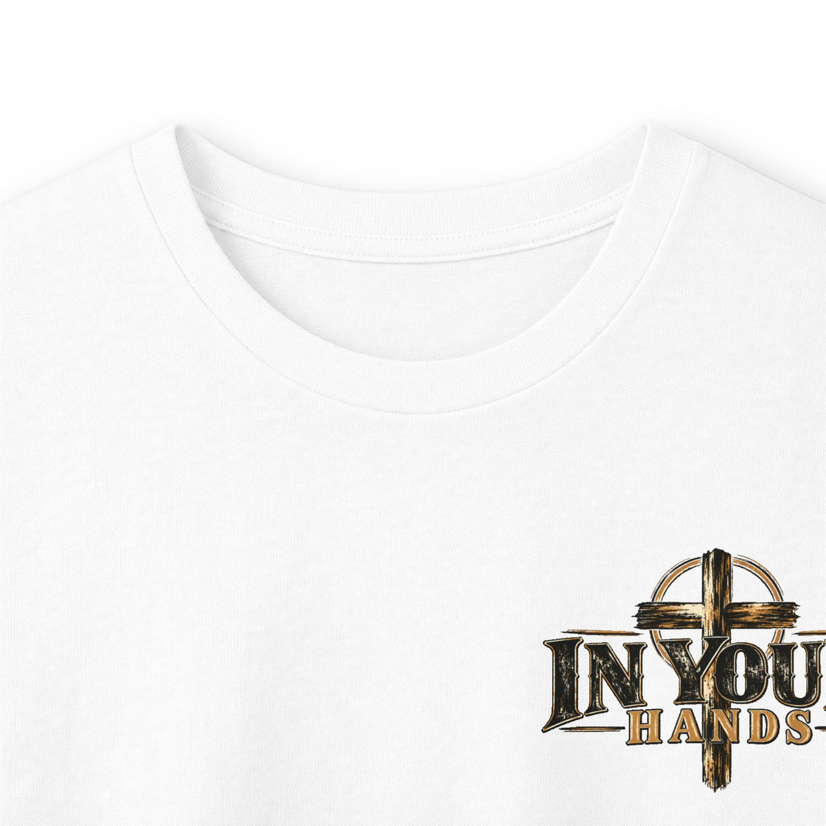 In Your Hands Long Sleeve Tee — Inspirational Christian Cross Shirt