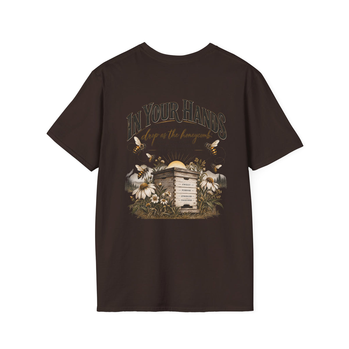 In Your Hands Tee — Minimal Chest Logo Graphic T-Shirt