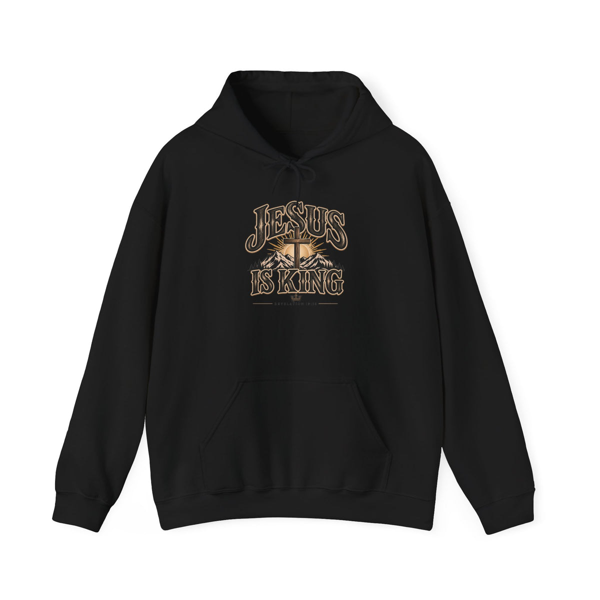 Jesus Is King Hoodie - Christian Faith Cross Sweatshirt