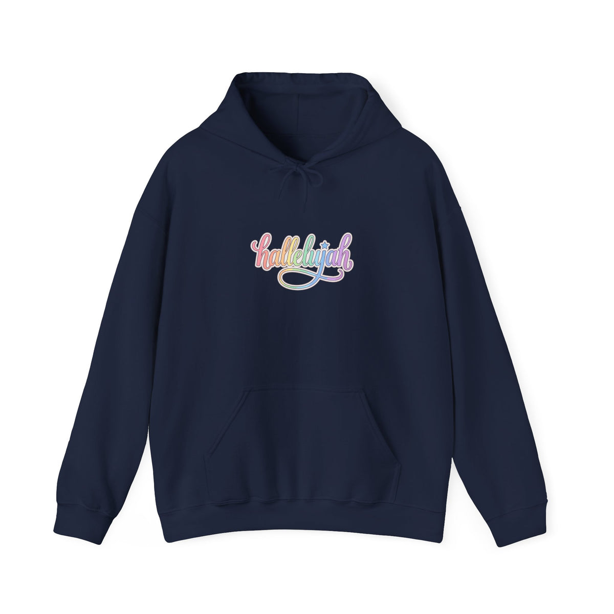 Everything Hallelujah Hoodie | Christian Faith Typography, Pastel Script