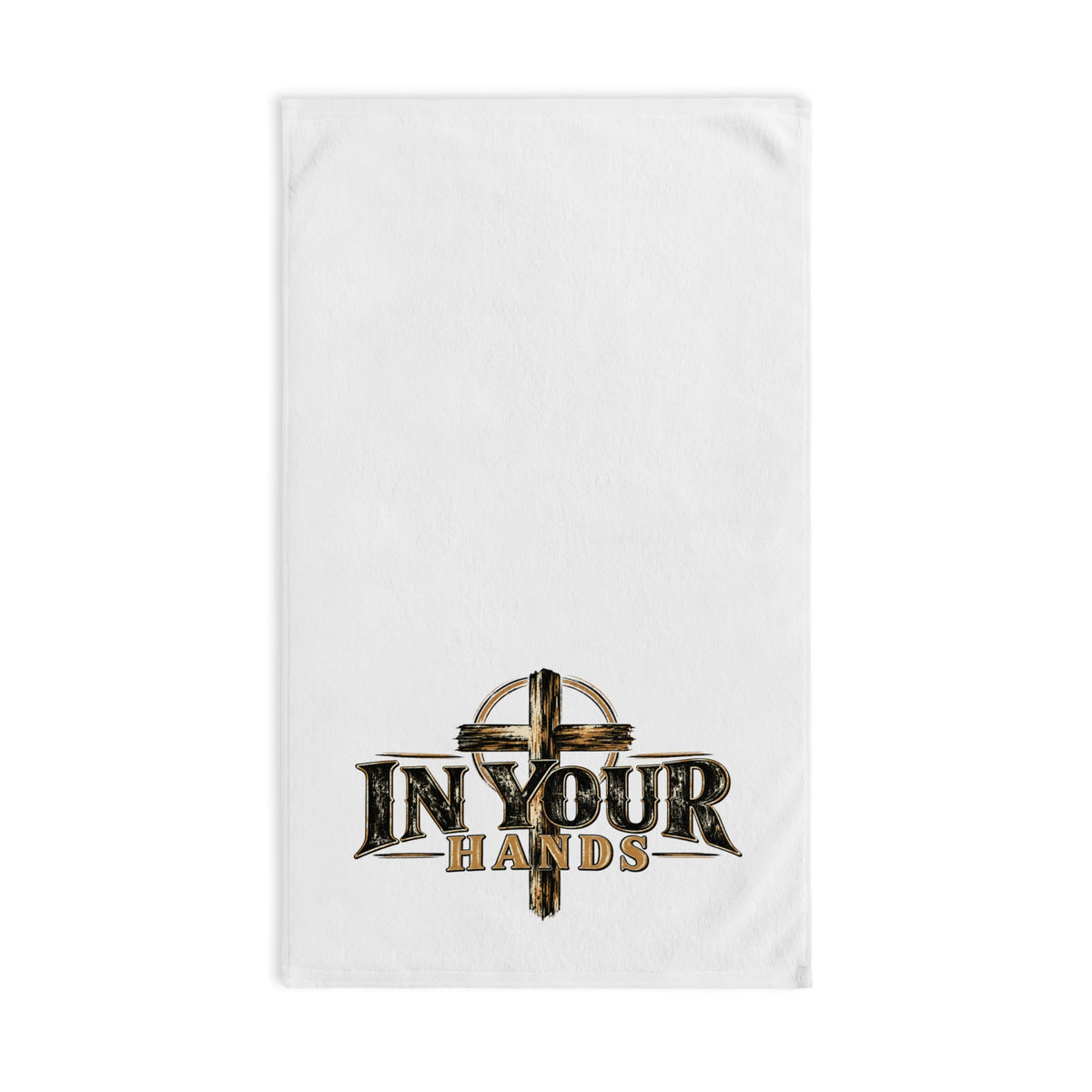 In Your Hands Cross Hand Towel — Christian Faith Decorative Kitchen Towel