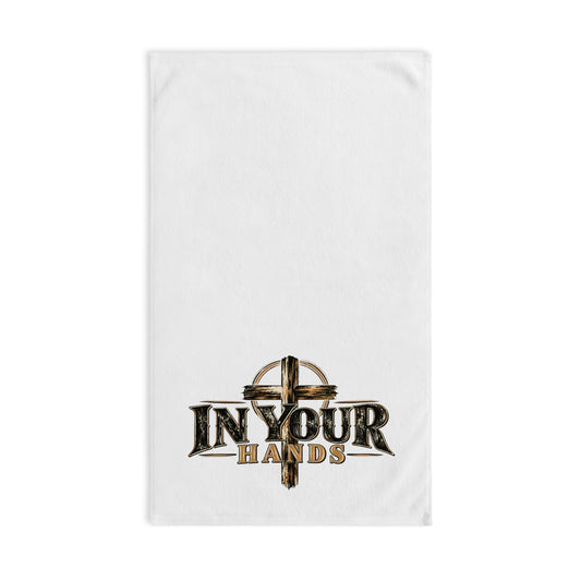 In Your Hands Cross Hand Towel — Christian Faith Decorative Kitchen Towel