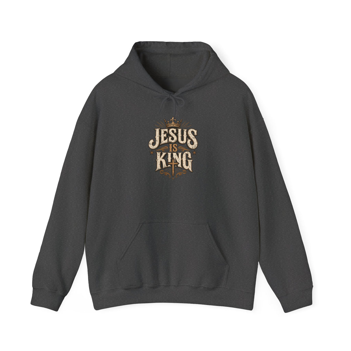 Jesus Is King Hoodie — Vintage Religious Christian Pullover