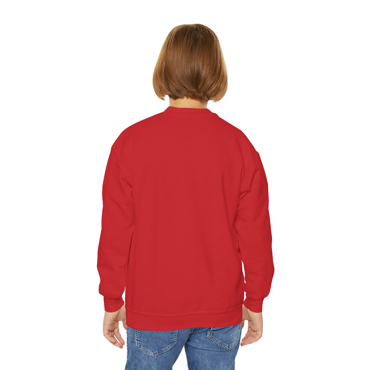 Youth Crewneck Sweatshirt — "Freedom in Christ" Eagle Graphic