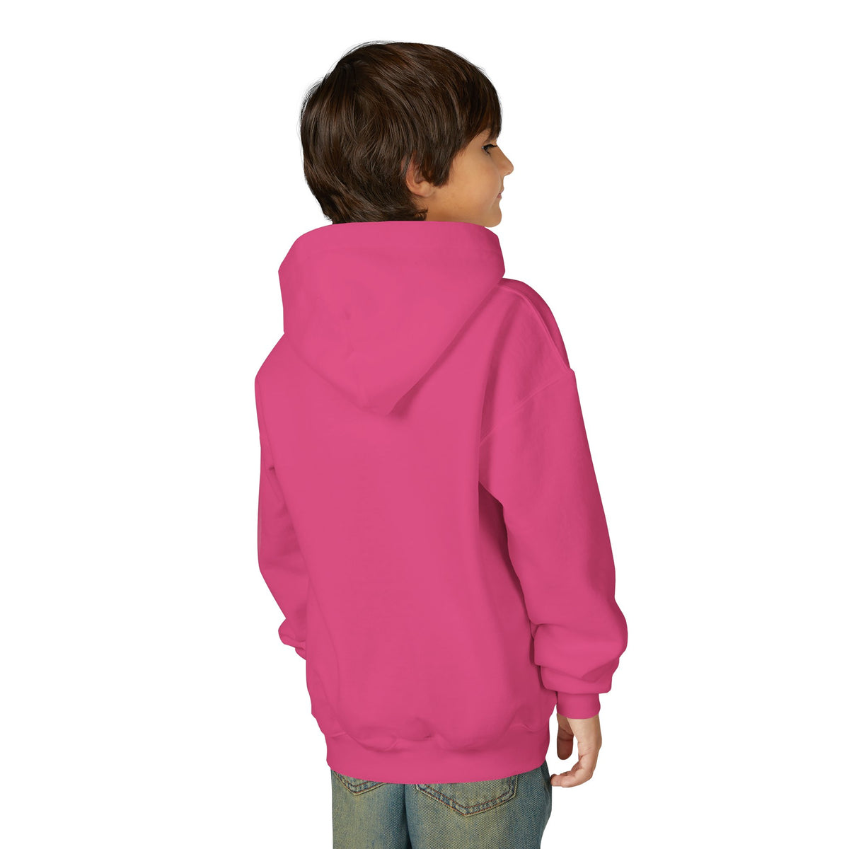 Girl of Faith Youth Hoodie — Pink Ribbon Christian Faith Sweatshirt