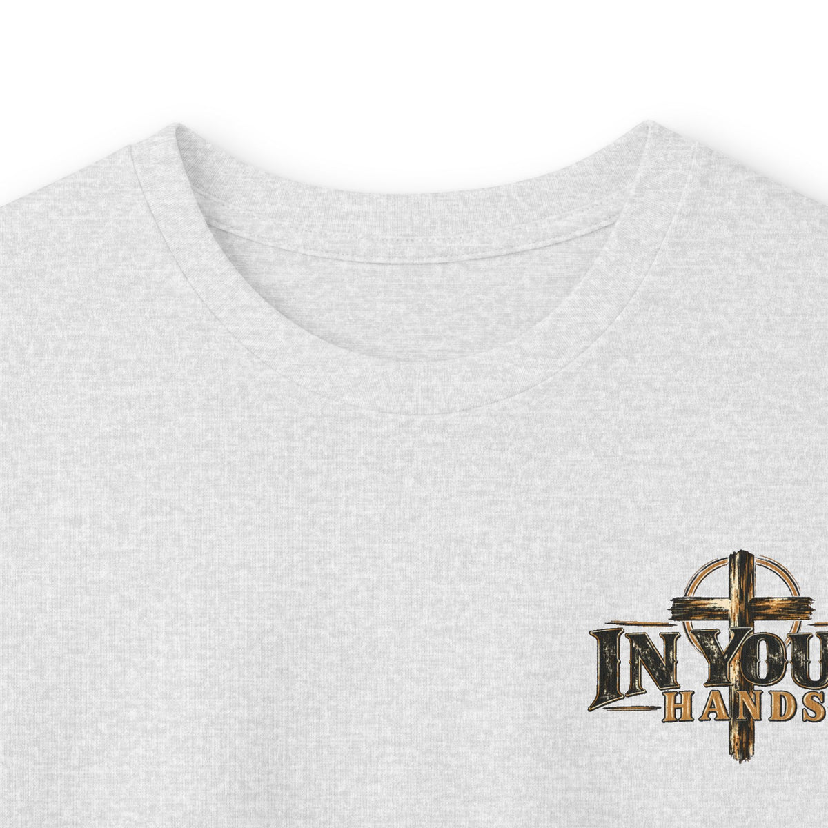 In Your Hands Long Sleeve Tee — Vintage Cross Graphic