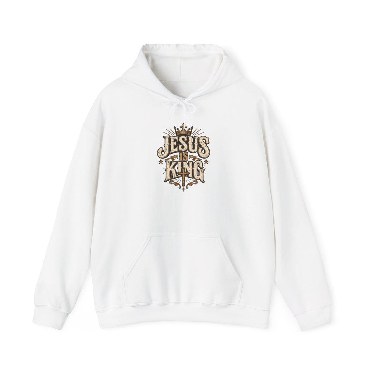 Jesus Is King Hoodie — Vintage Religious Christian Pullover