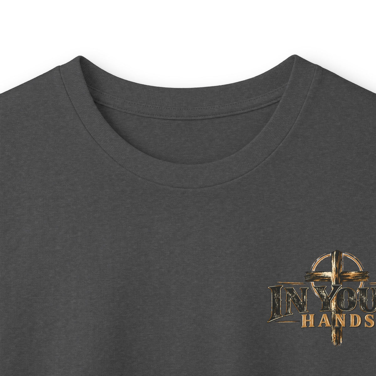 In Your Hands Long Sleeve Tee — Vintage Cross Graphic