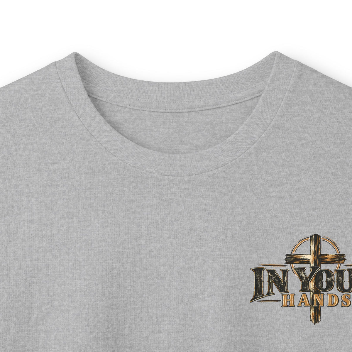 In Your Hands Long Sleeve Tee — Vintage Cross Graphic