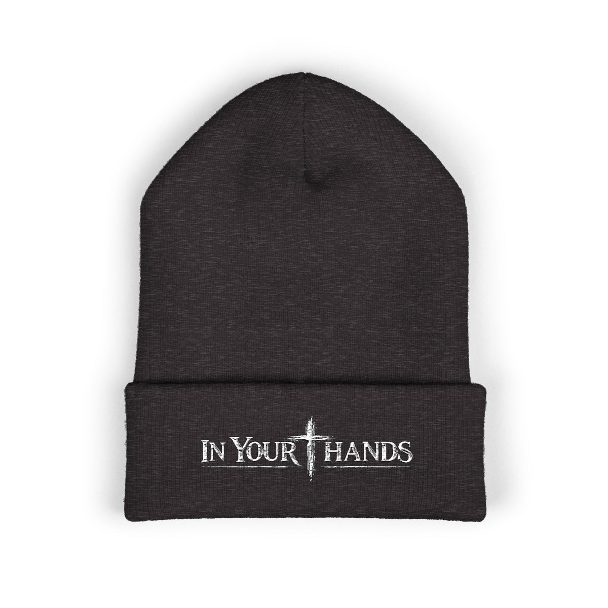 In Your Hands Embroidered Cuffed Beanie