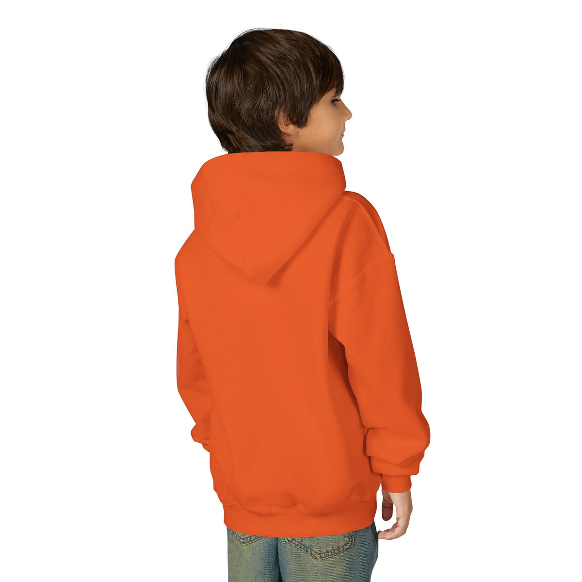 Youth Hoodie — "Stronger in Christ" Faith Graphic Hooded Sweatshirt