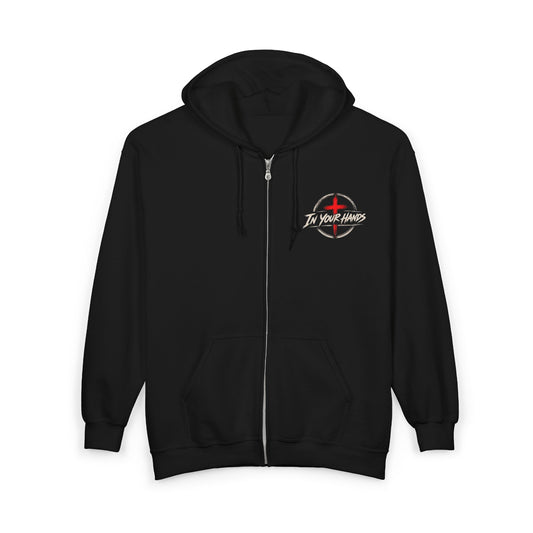 Driven by Jesus Christ Hoodie — Christian Trucker Full-Zip Sweatshirt