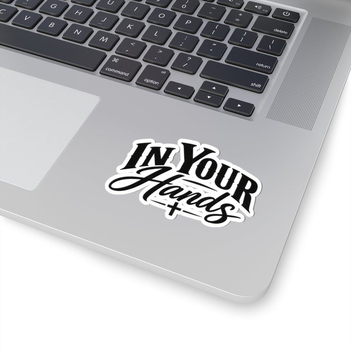 In Your Hands Kiss-Cut Sticker — Script Logo Vinyl Decal