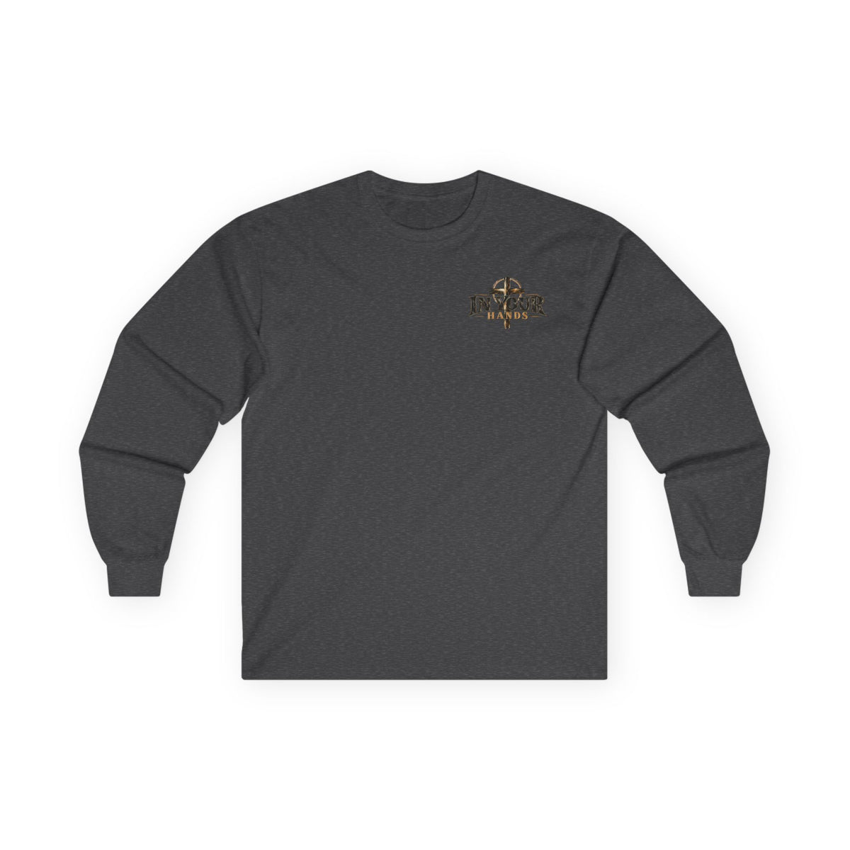 In Your Hands Long Sleeve Tee — Vintage Cross Graphic
