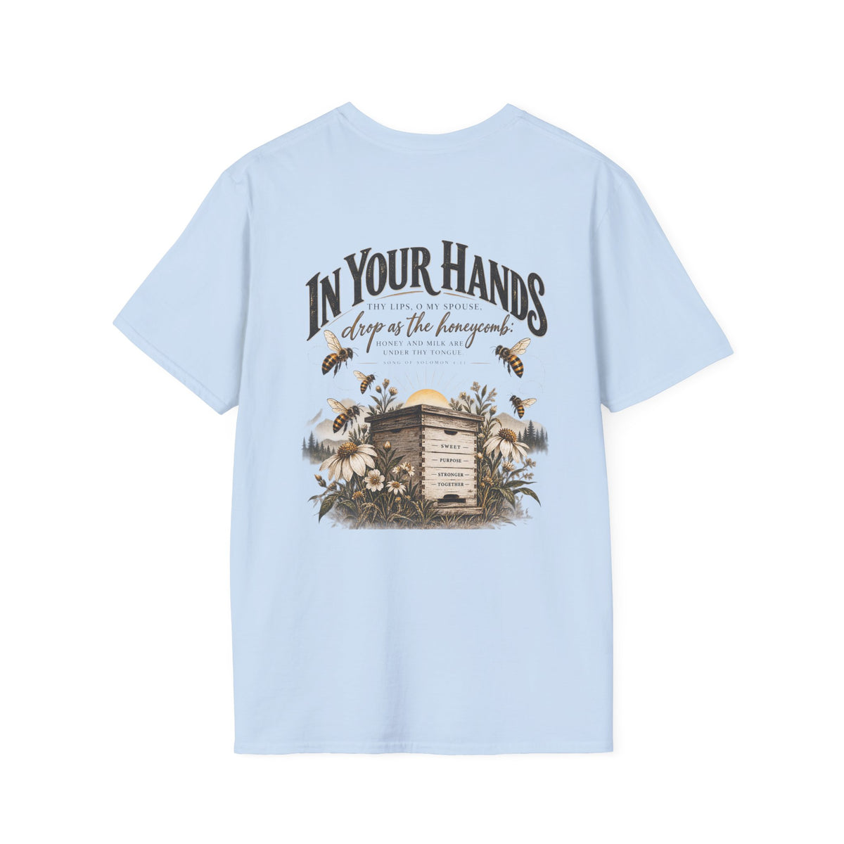 In Your Hands Tee — Minimal Chest Logo Graphic T-Shirt