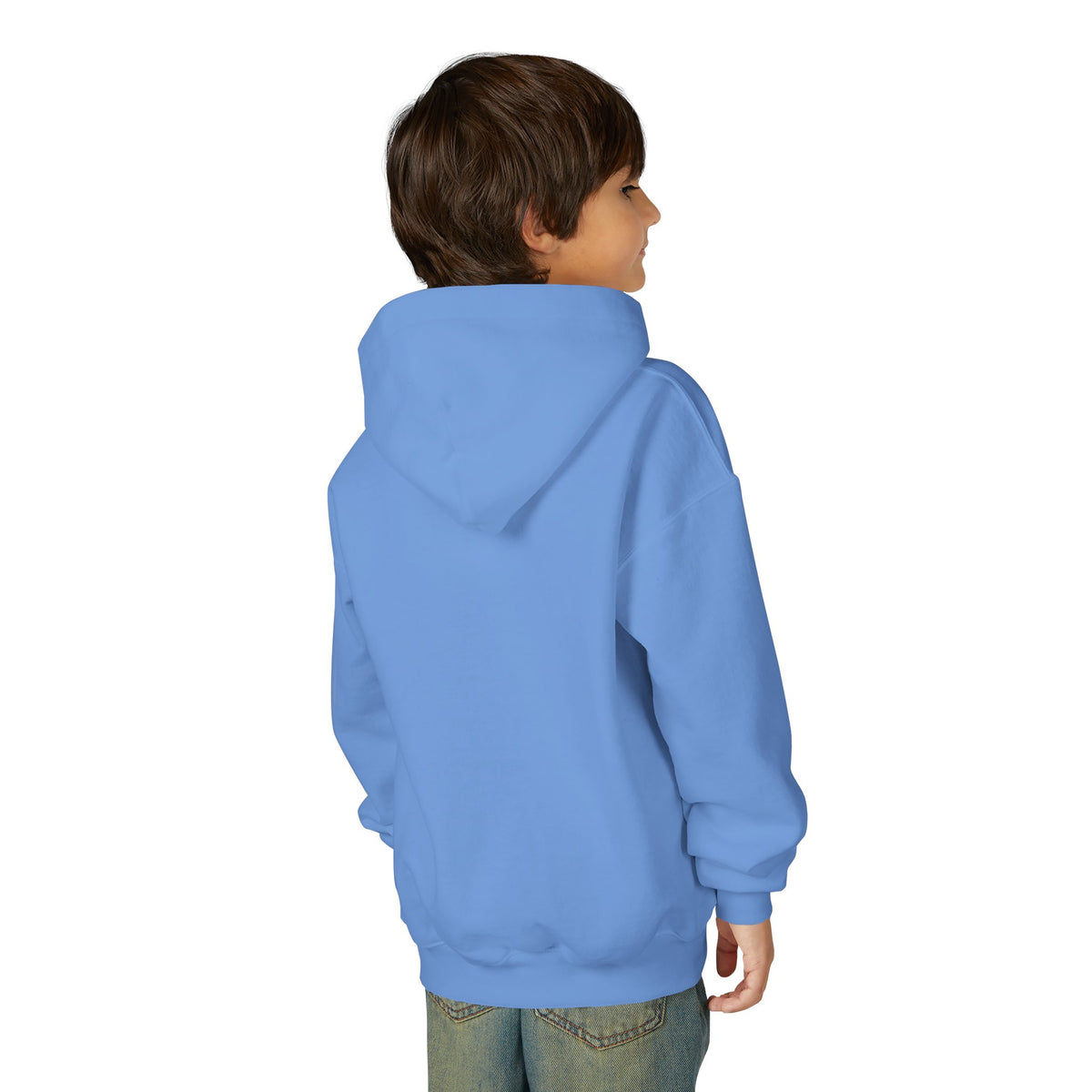 Youth Hoodie — "Stronger in Christ" Faith Graphic Hooded Sweatshirt
