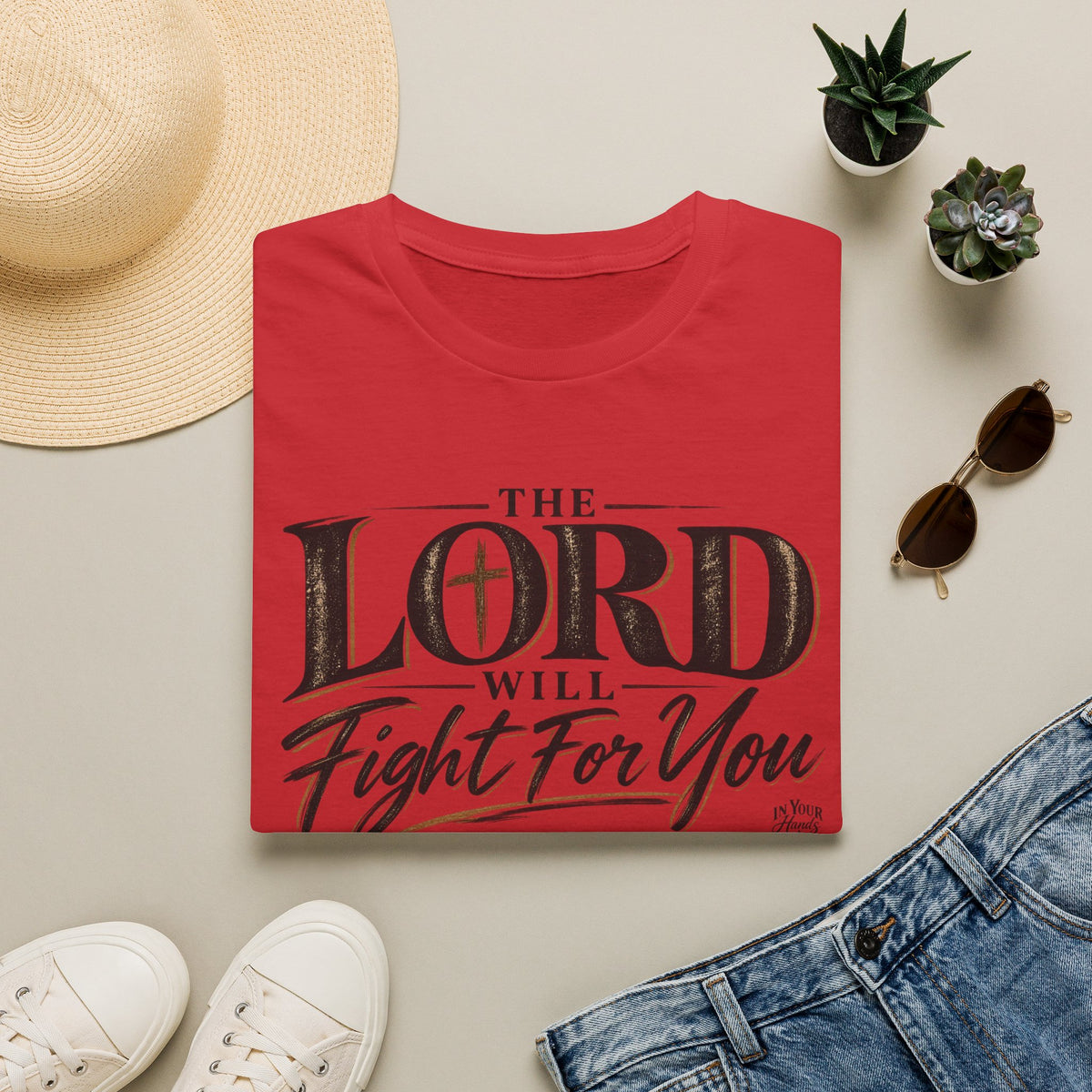 The Lord Will Fight For You T-Shirt — Christian Faith Inspirational Tee