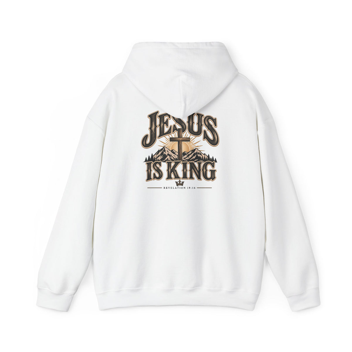 Jesus Is King Hoodie - Christian Faith Cross Sweatshirt
