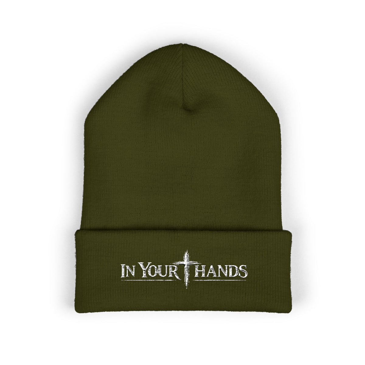 In Your Hands Embroidered Cuffed Beanie