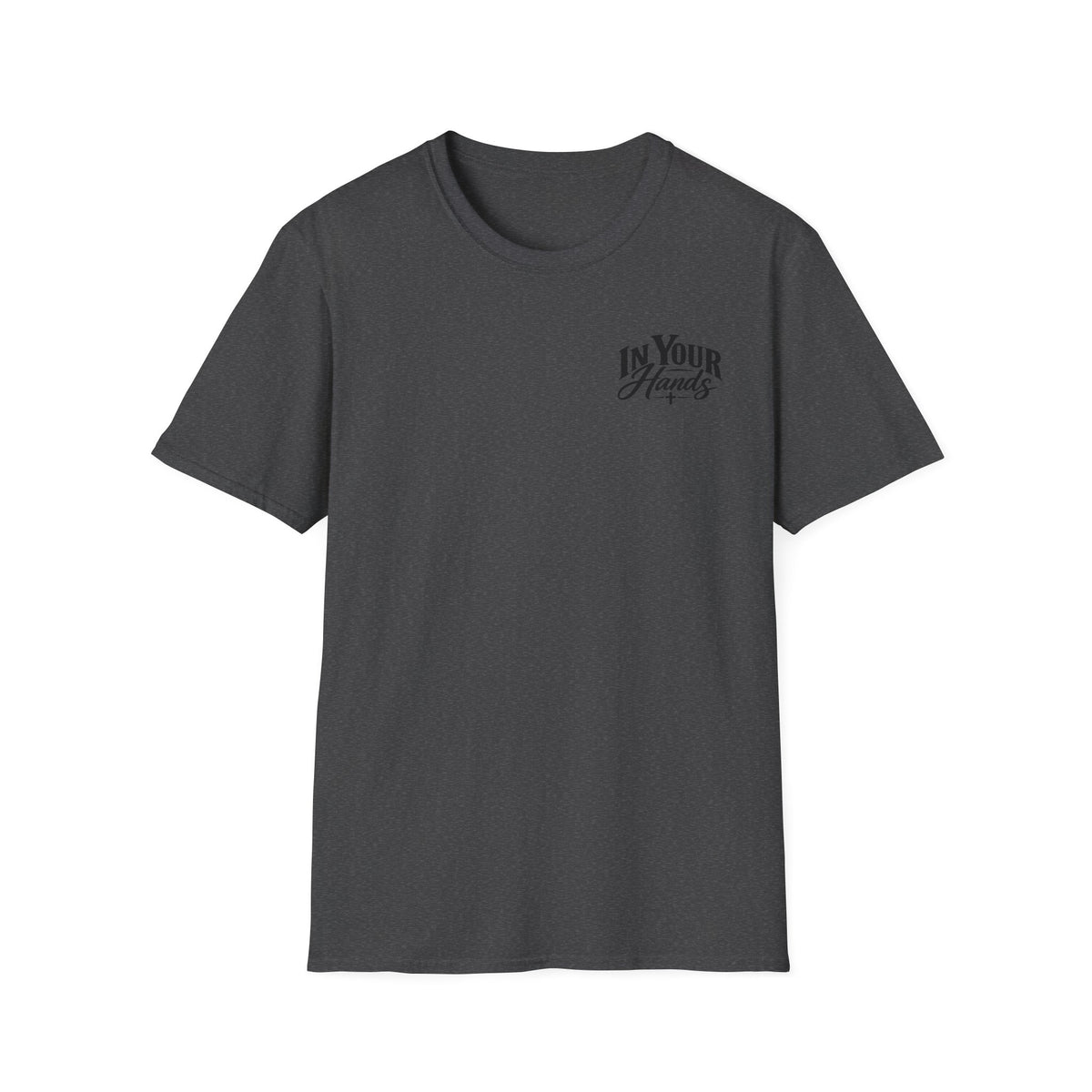 In Your Hands Tee — Minimal Chest Logo Graphic T-Shirt