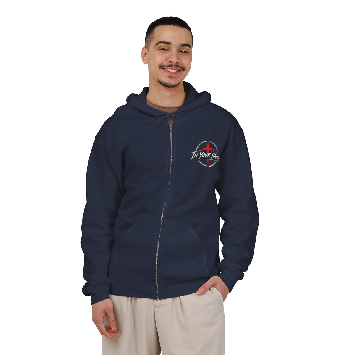 Driven by Jesus Christ Hoodie — Christian Trucker Full-Zip Sweatshirt