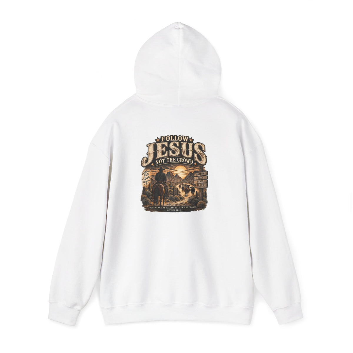 Jesus Not The Crowd Hoodie – Follow Jesus Western Christian Pullover