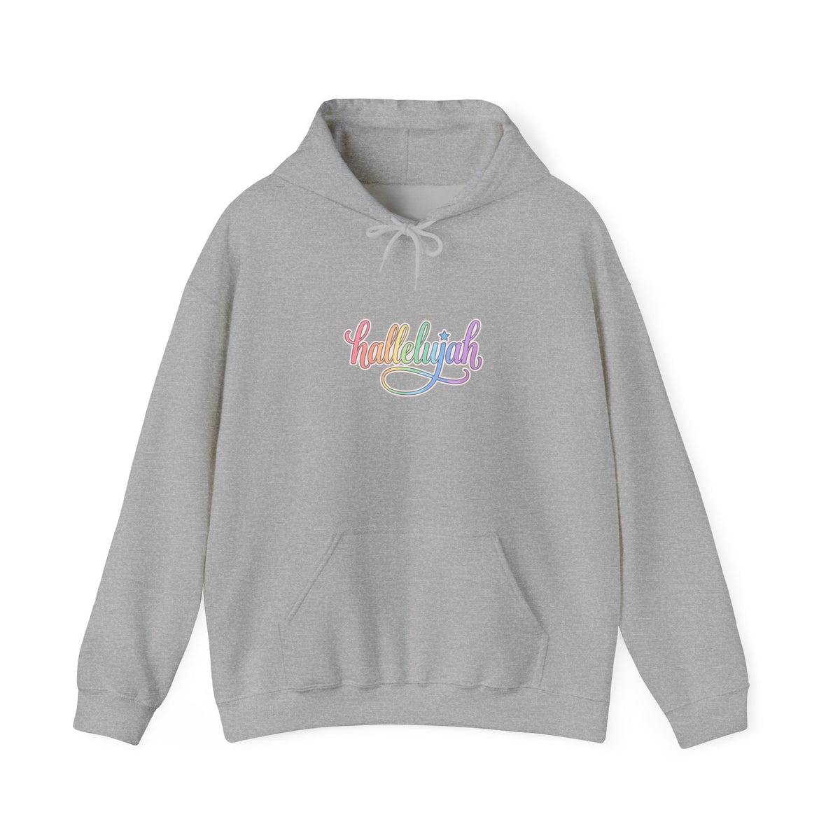 Everything Hallelujah Hoodie | Christian Faith Typography, Pastel Script
