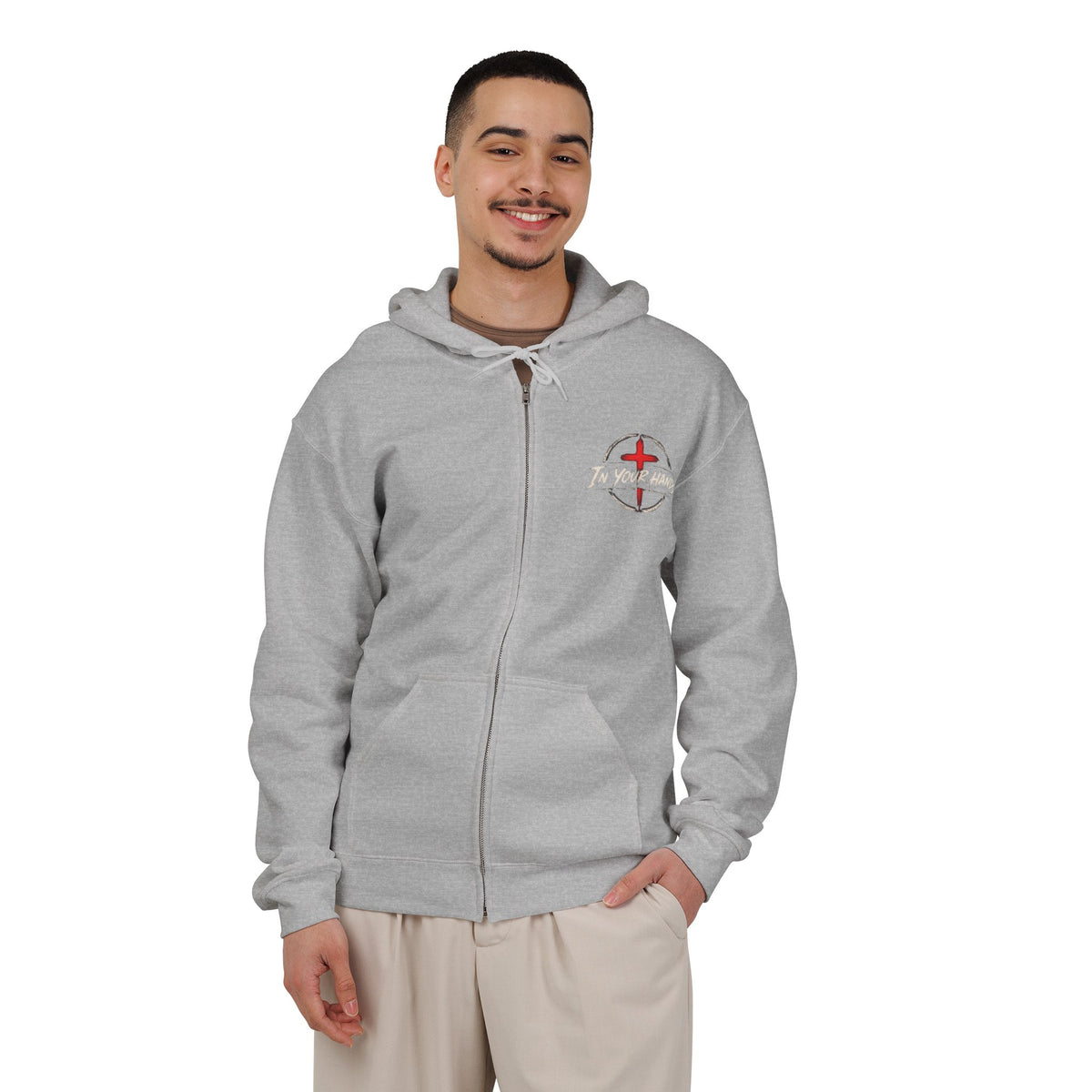 Driven by Jesus Christ Hoodie — Christian Trucker Full-Zip Sweatshirt