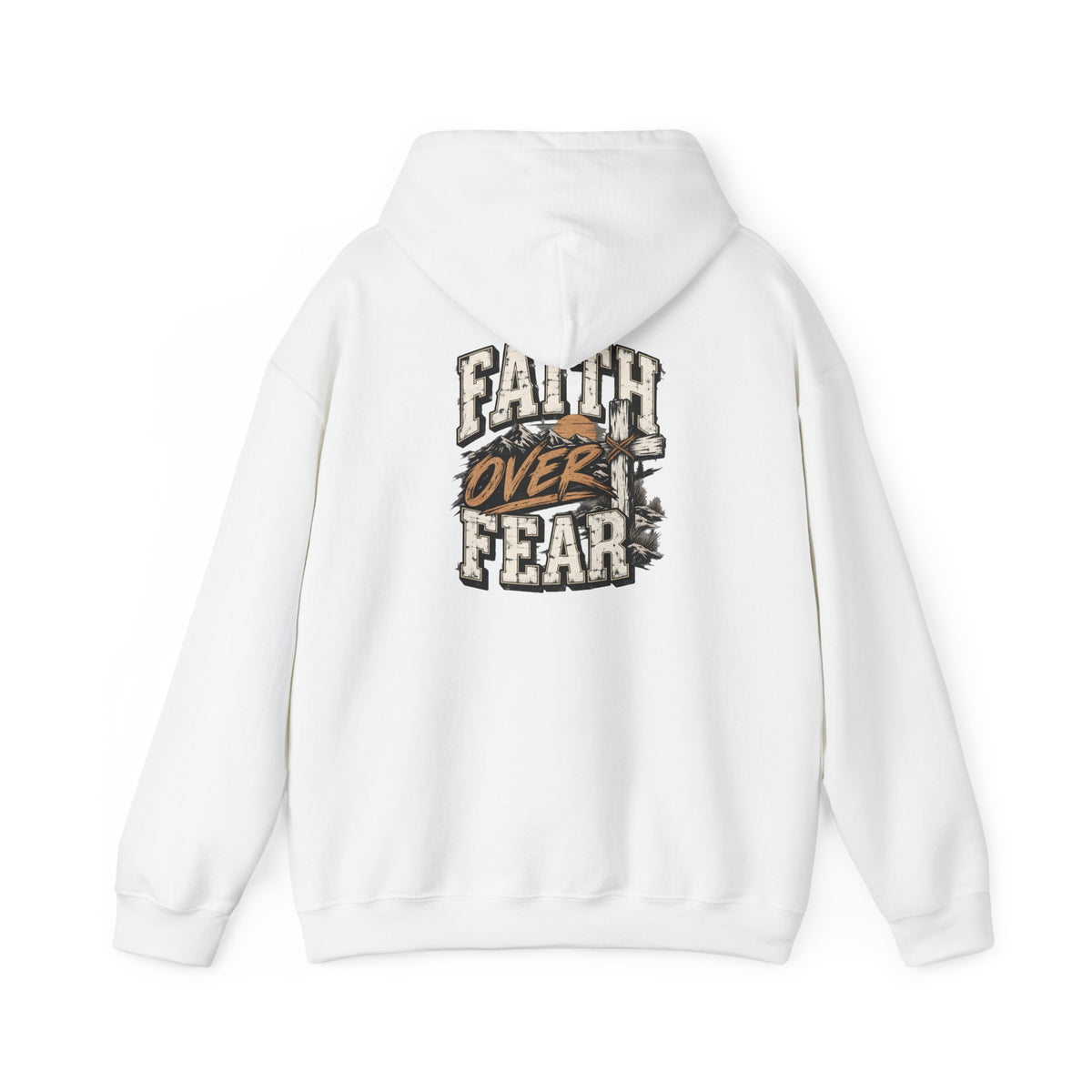 Faith Over Fear Hoodie — Inspirational Christian Graphic Sweatshirt
