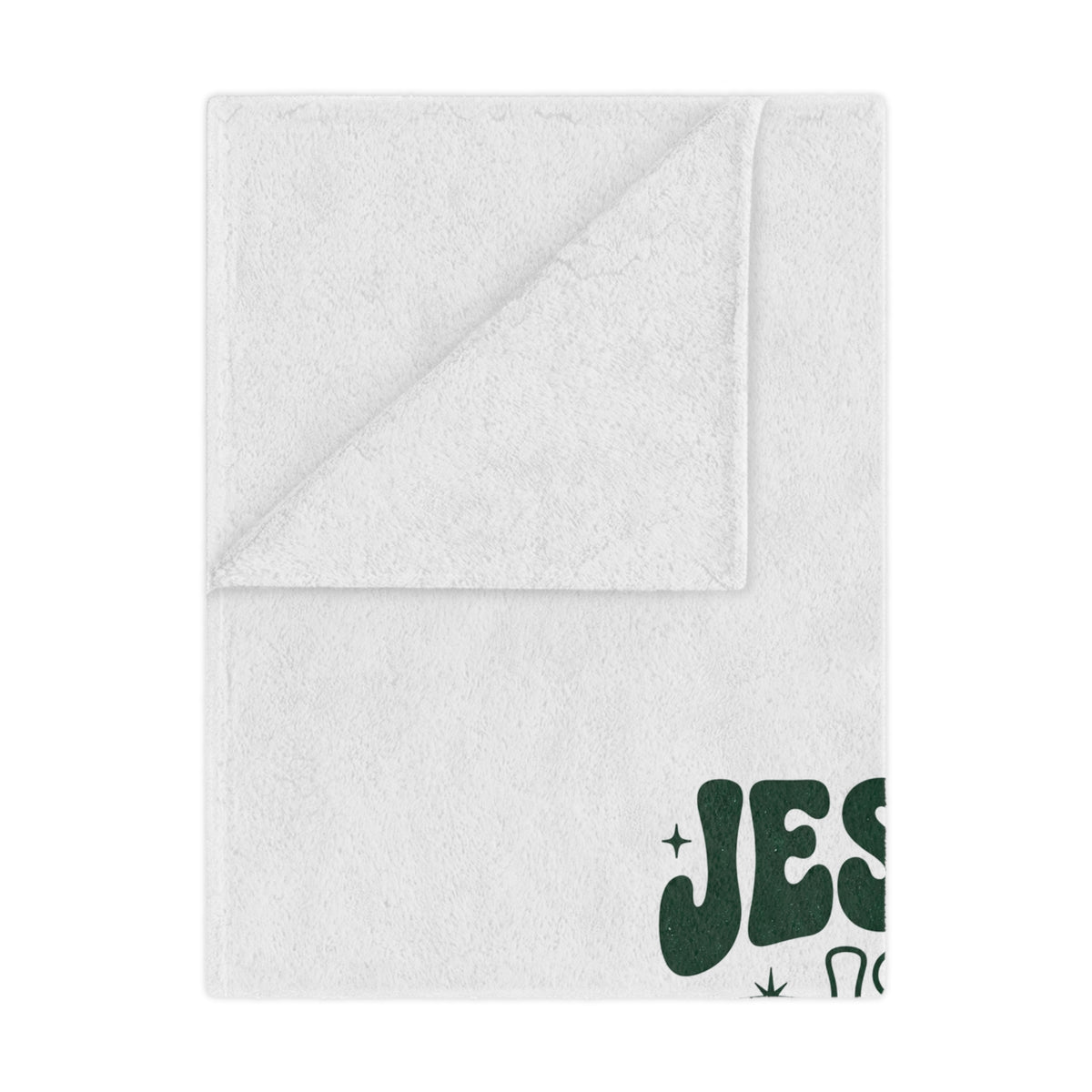 Jesus Is Enough Minky Blanket — Cozy Christian Inspirational Throw (2 Cor 12:9)