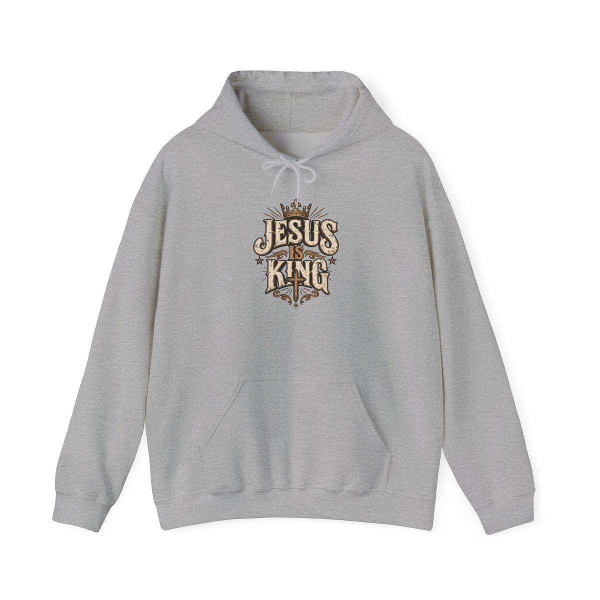 Jesus Is King Hoodie — Vintage Religious Christian Pullover