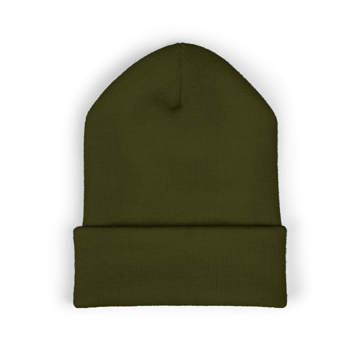 Embroidered Cuffed Beanie "Fix Your Habits" – Warm Knit Winter Hat