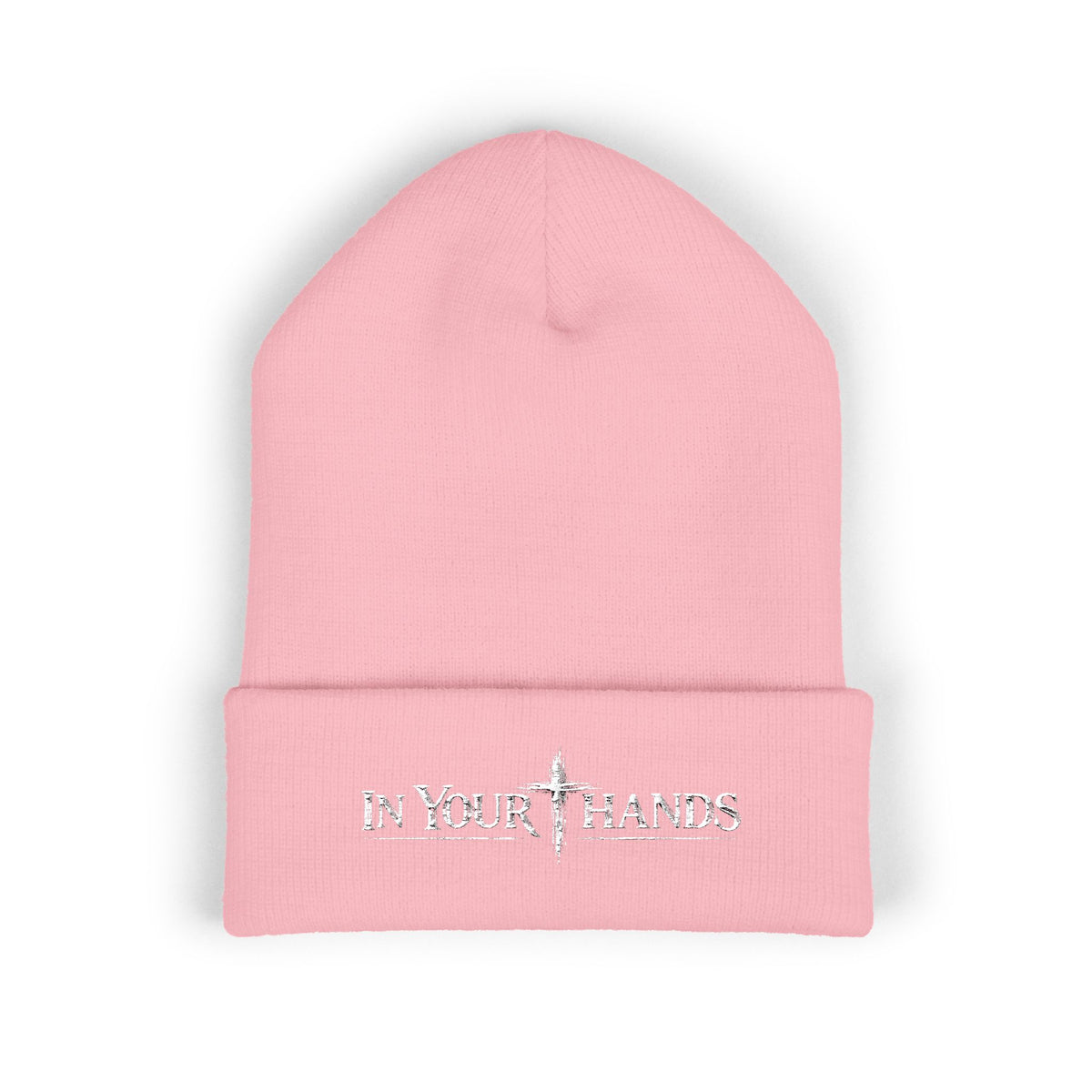 In Your Hands Embroidered Cuffed Beanie