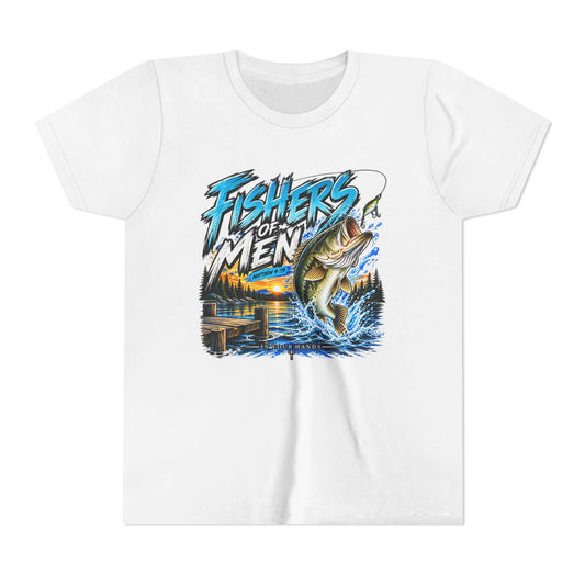 Youth Fishing T-Shirt - "Fishers of Men" Bass Graphic Tee