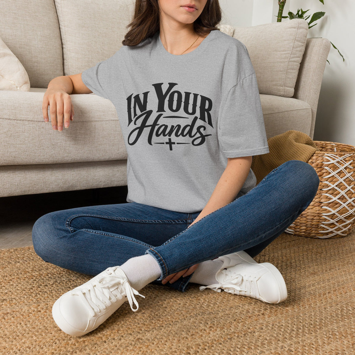 In Your Hands Script Tee — Inspirational Christian Faith T-Shirt