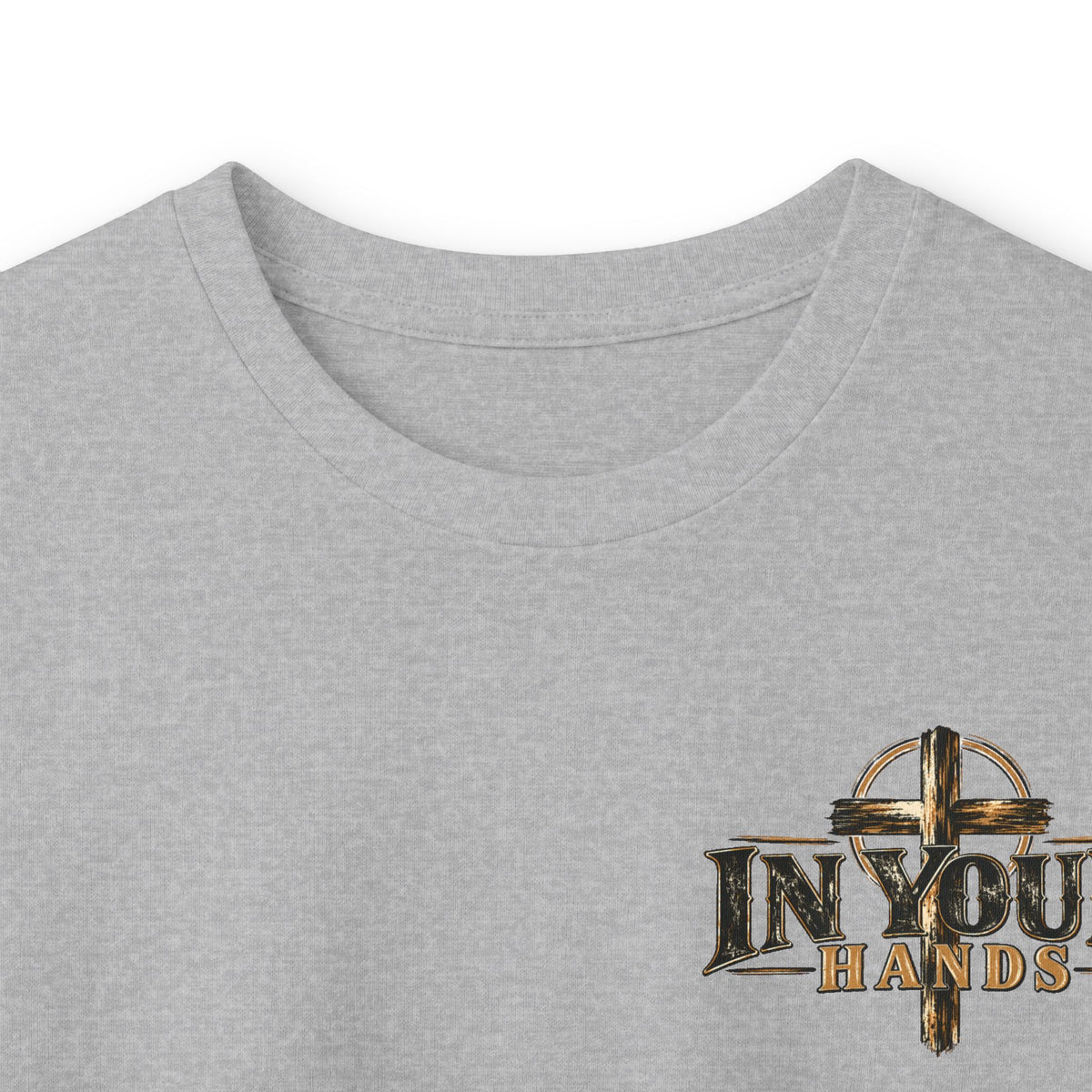 Faith Over Fear Long Sleeve Tee — Christian Desert Cross Graphic