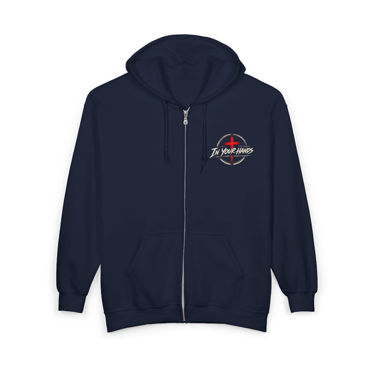 Driven by Jesus Christ Hoodie — Christian Trucker Full-Zip Sweatshirt