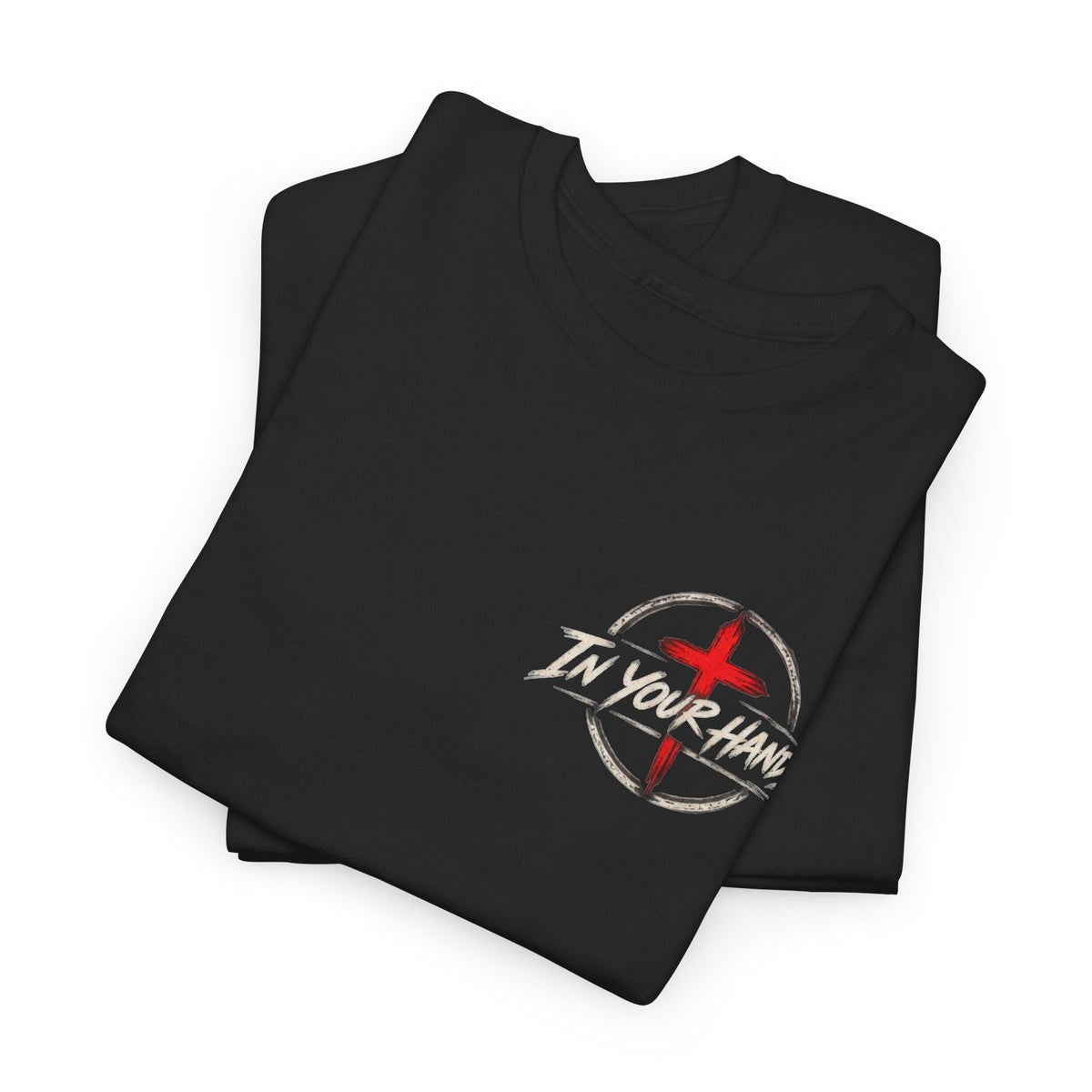 T-Shirt — "In Your Arms" Cross Logo Christian Faith Tee