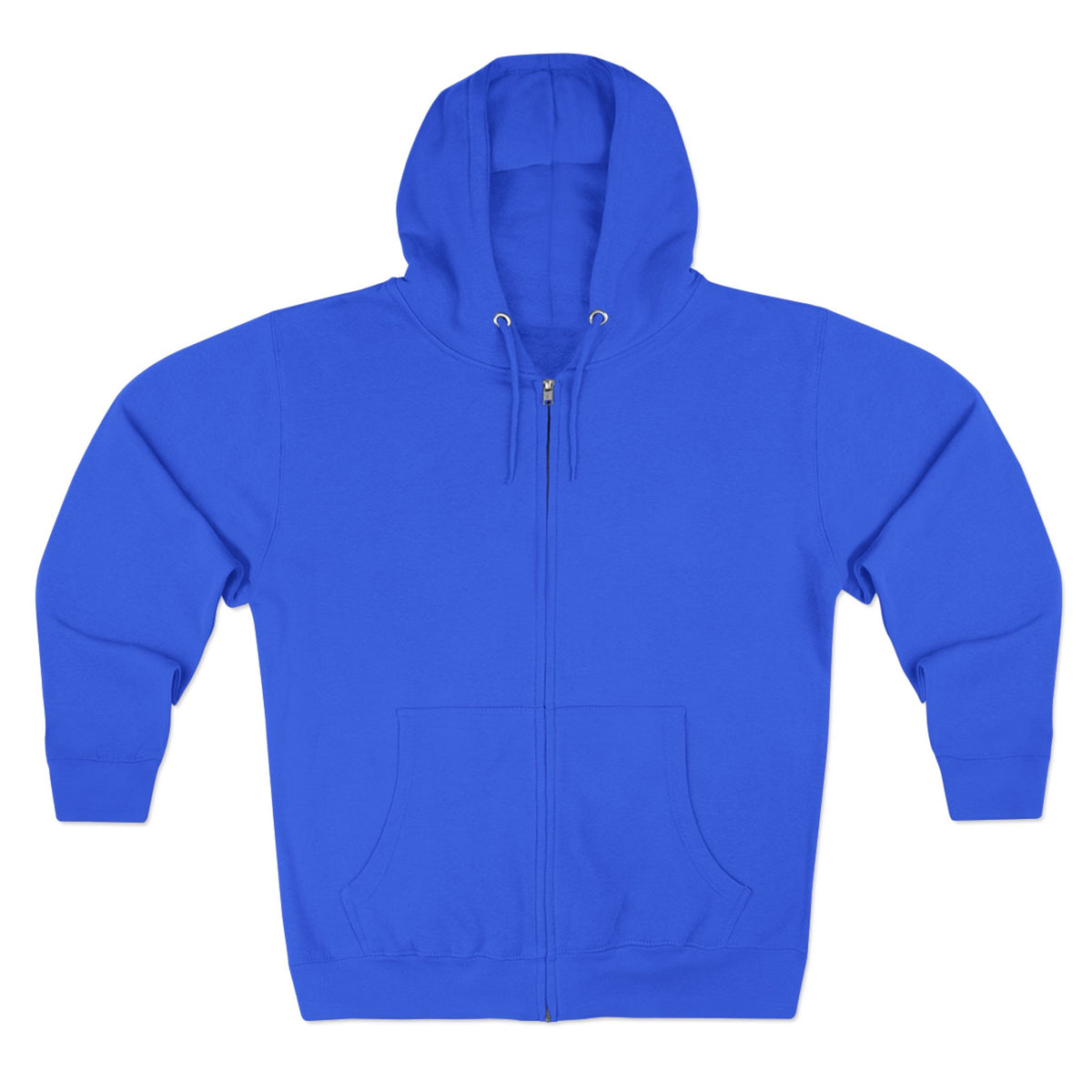Zip Hoodie — "In Your Hands" Cross Emblem Christian Faith Zip-Up