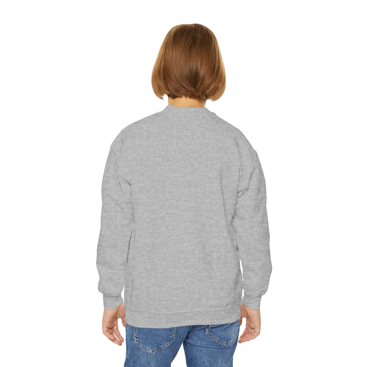 Youth Crewneck Sweatshirt — "Freedom in Christ" Eagle Graphic
