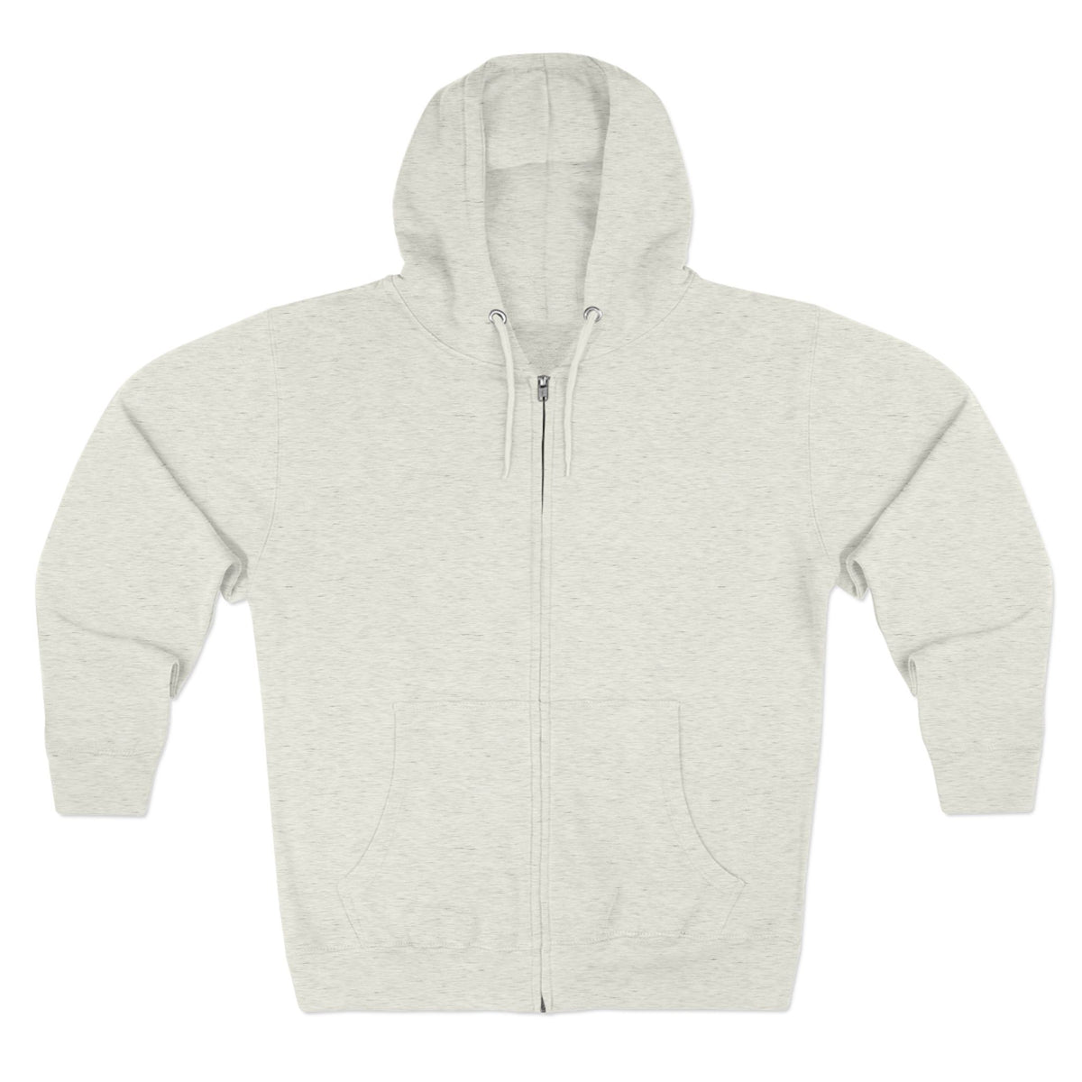 Zip Hoodie — "In Your Hands" Cross Emblem Christian Faith Zip-Up