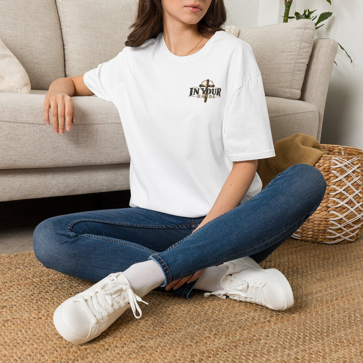In Your Hands Cross T-Shirt — Christian Faith Graphic Tee