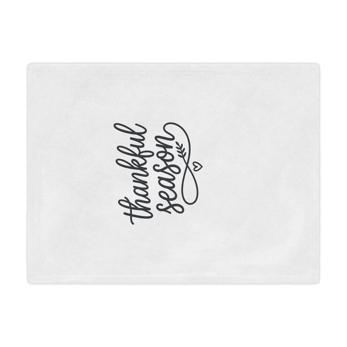 Thankful Season Minky Blanket — Cozy Thanksgiving Throw for Fall Decor & Gifts