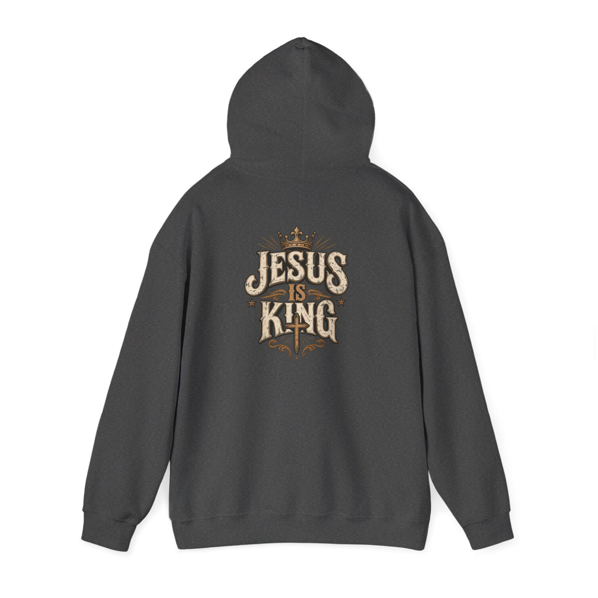 Jesus Is King Hoodie — Vintage Religious Christian Pullover