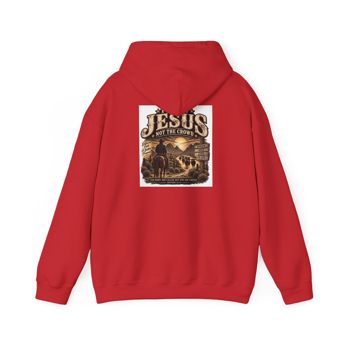 Jesus Not The Crowd Hoodie – Follow Jesus Western Christian Pullover