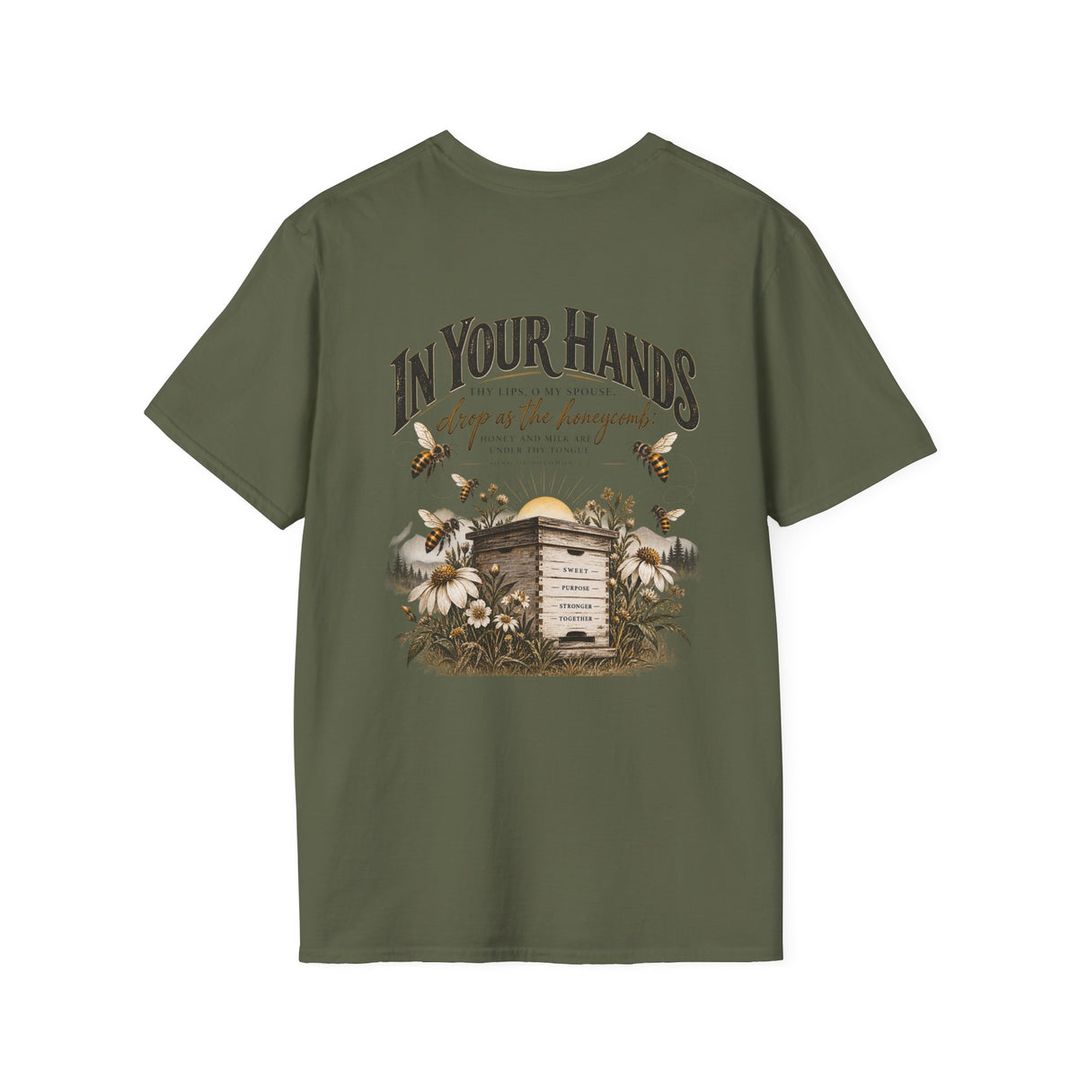 In Your Hands Tee — Minimal Chest Logo Graphic T-Shirt